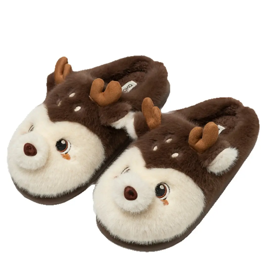 2025 New Indoor Home Warm Non-Slip Thick-Soled Cotton Slippers for Women Winter Stepping on Shit Cotton Slippers for Women Autumn and Winter - Image 15