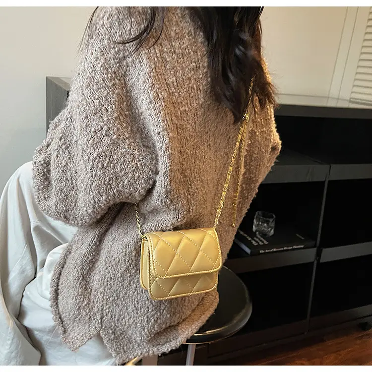 Red Quilted Chain Crossbody Bag for Women — feature 14