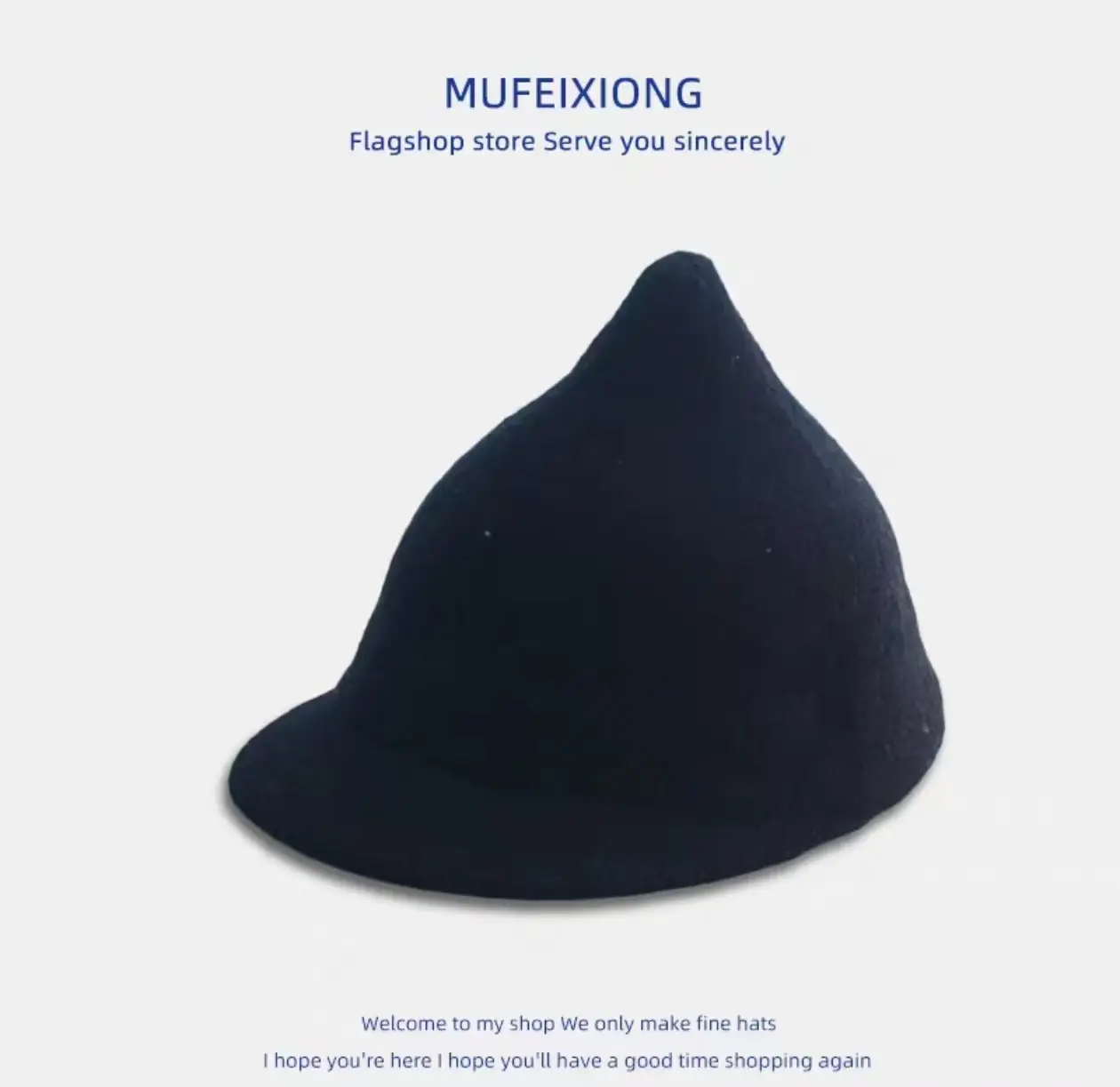 Baby Woolen Pointed Hat Autumn Winter Cute J Pointed Top Infant Fashionable Hat Winter Peaked Cap - Image 2