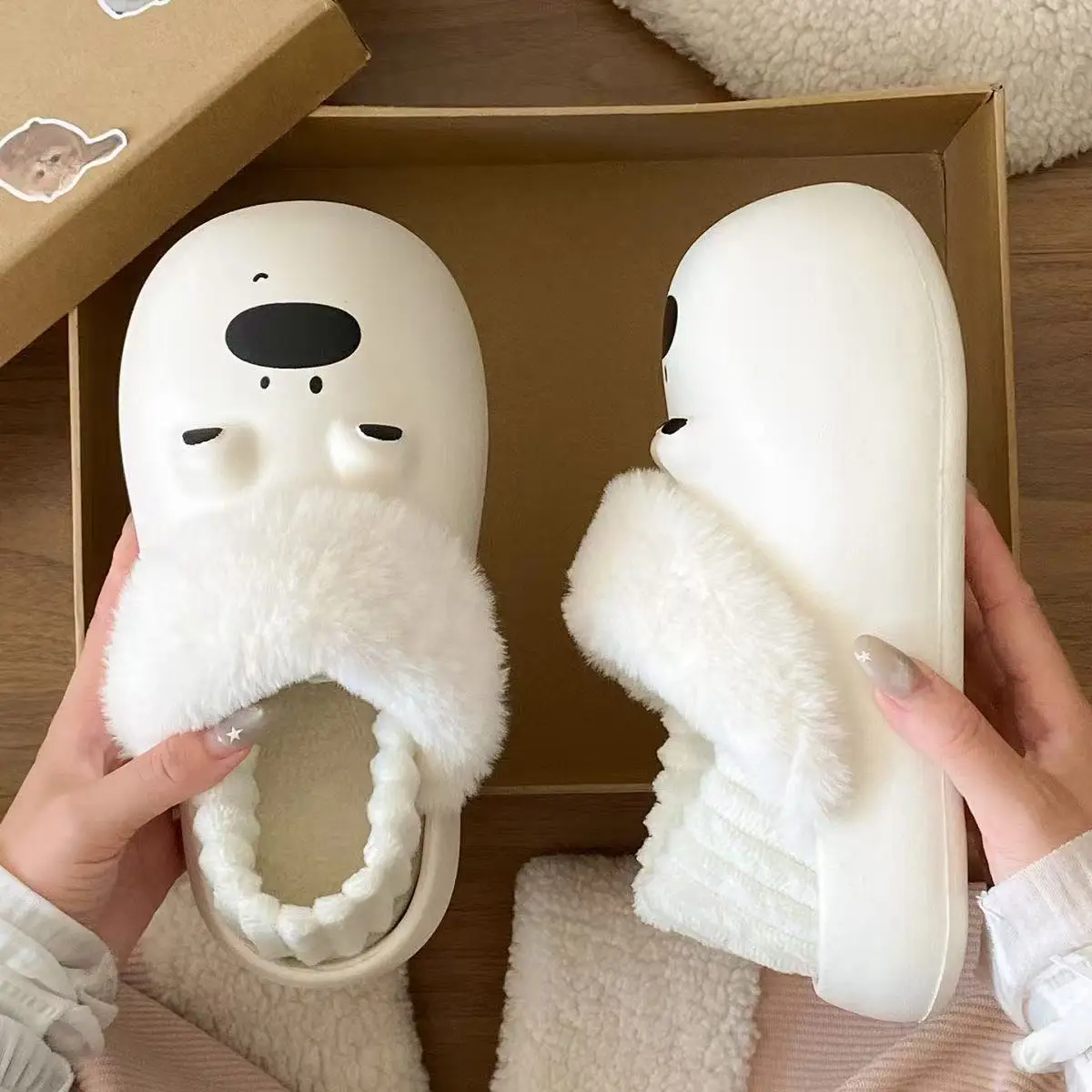 2025 Warm Winter Slippers for Women Non-Slip Cotton - Image 6