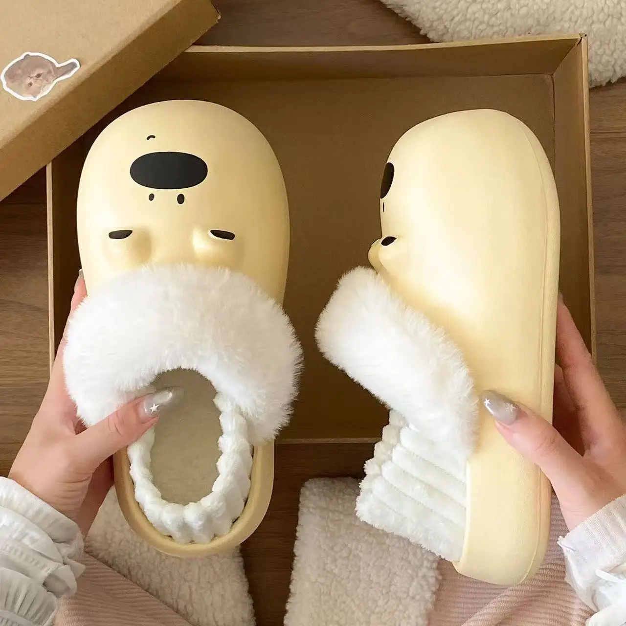 2025 Warm Winter Slippers for Women Non-Slip Cotton - Image 2