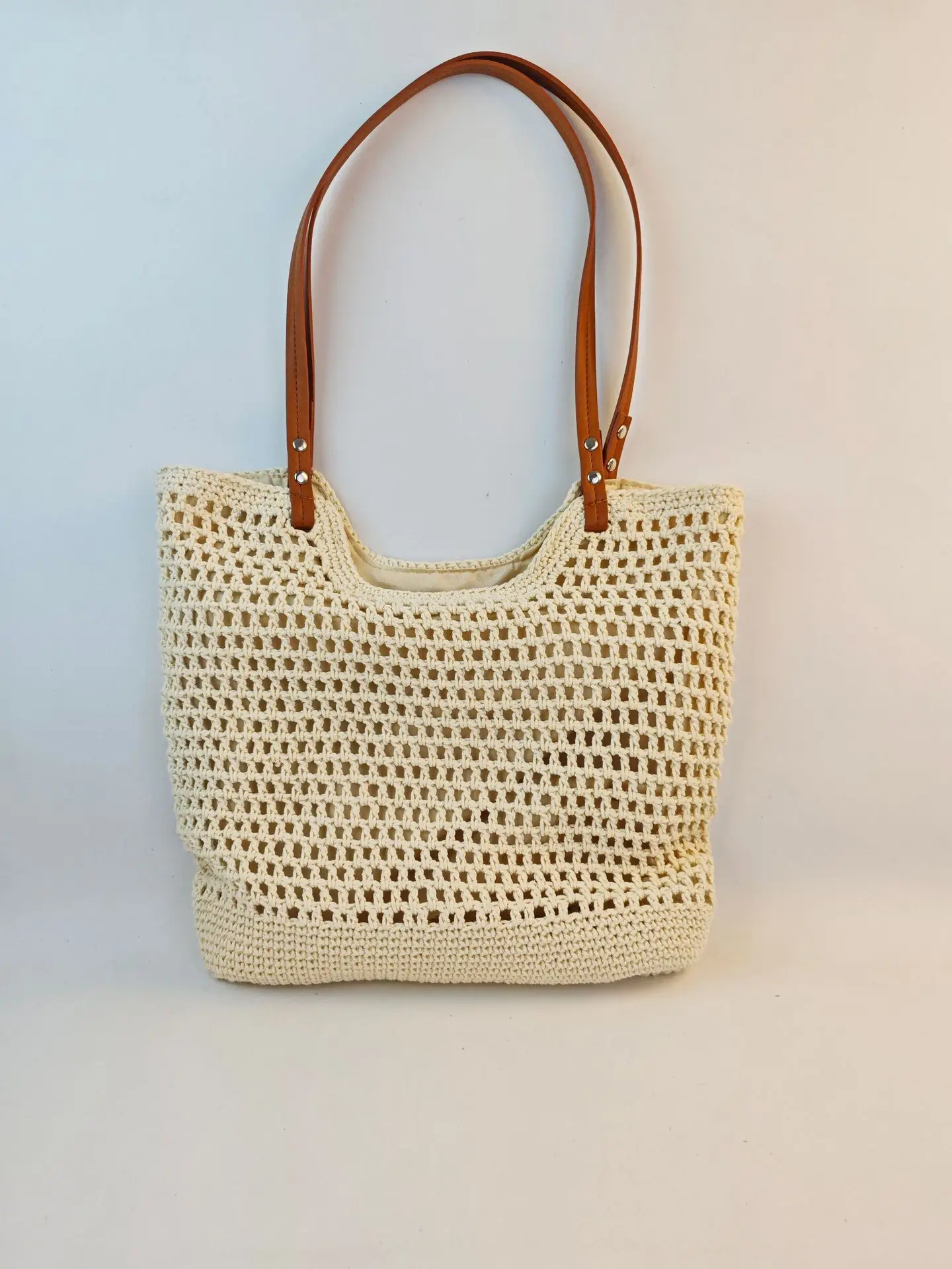 Cross-Border Hollow Artistic Handwoven Beach Bag — feature 13