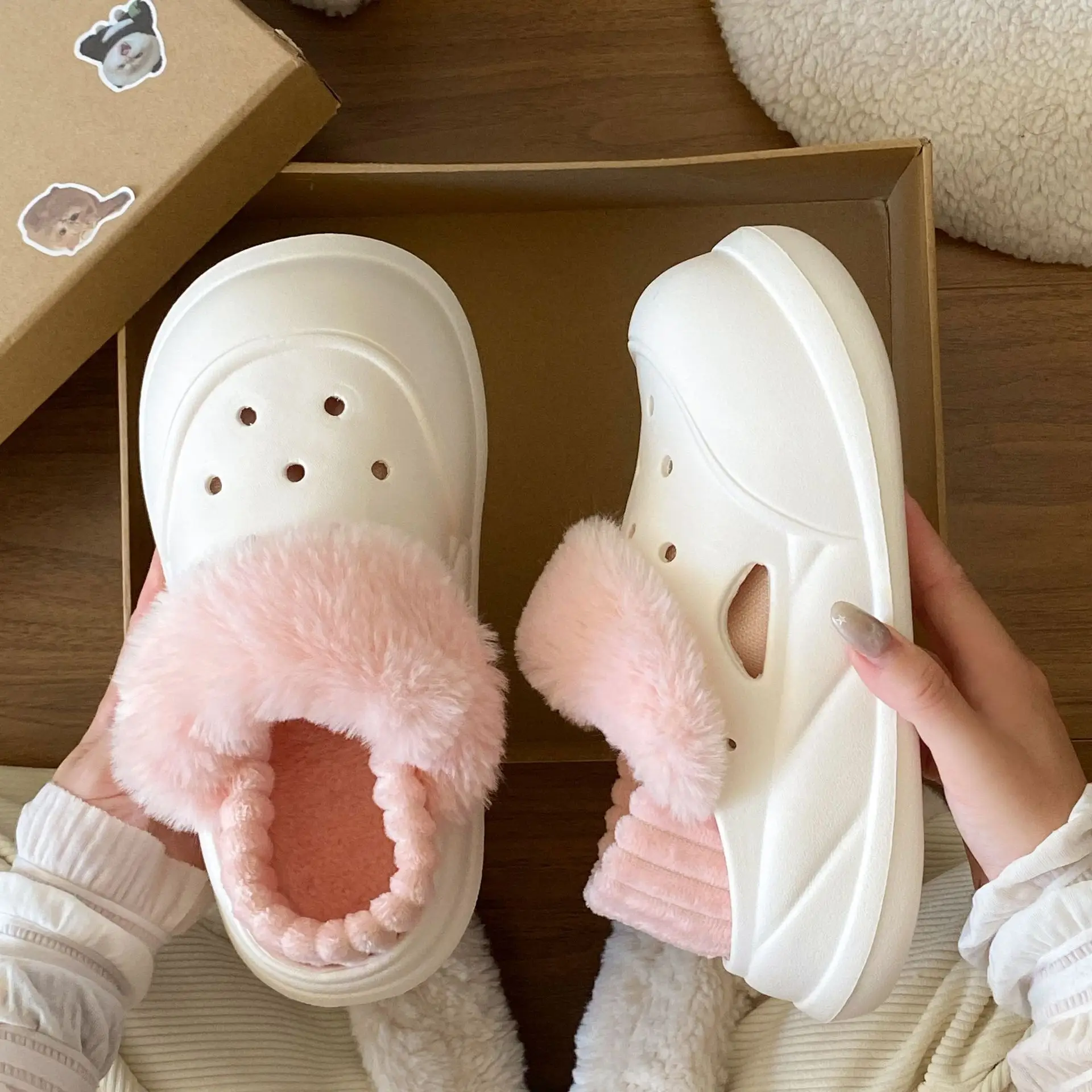 Winter Warm Eva Slippers Women Anti-Slip Soft