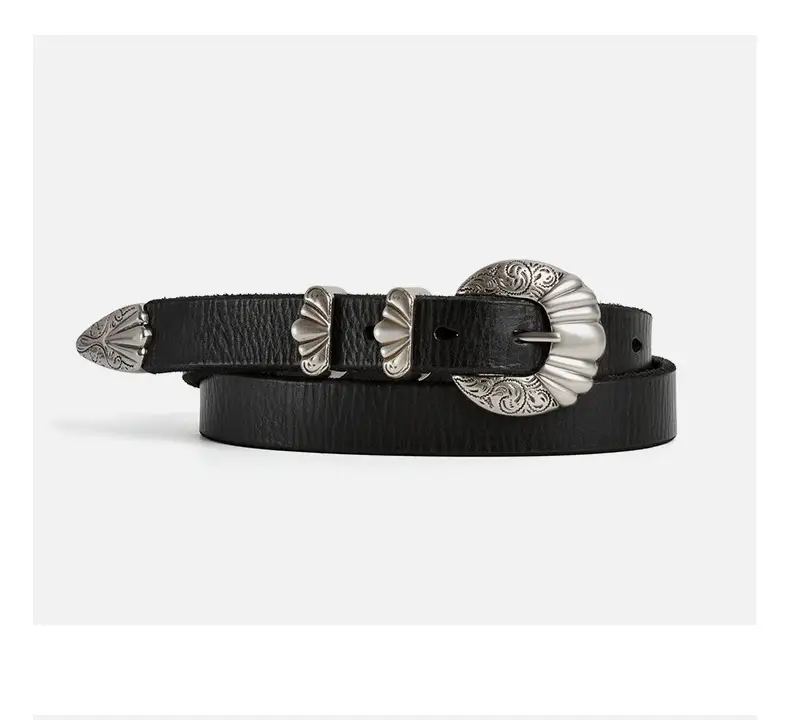 European & American Retro Buckle Belt for Women — feature 10