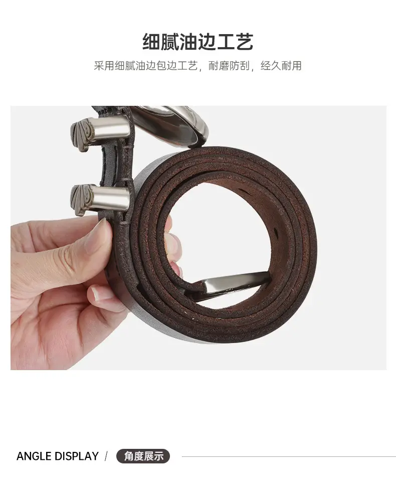 European & American Retro Buckle Belt for Women — feature 6