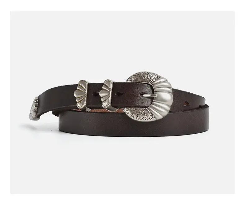 European & American Retro Buckle Belt for Women — feature 8