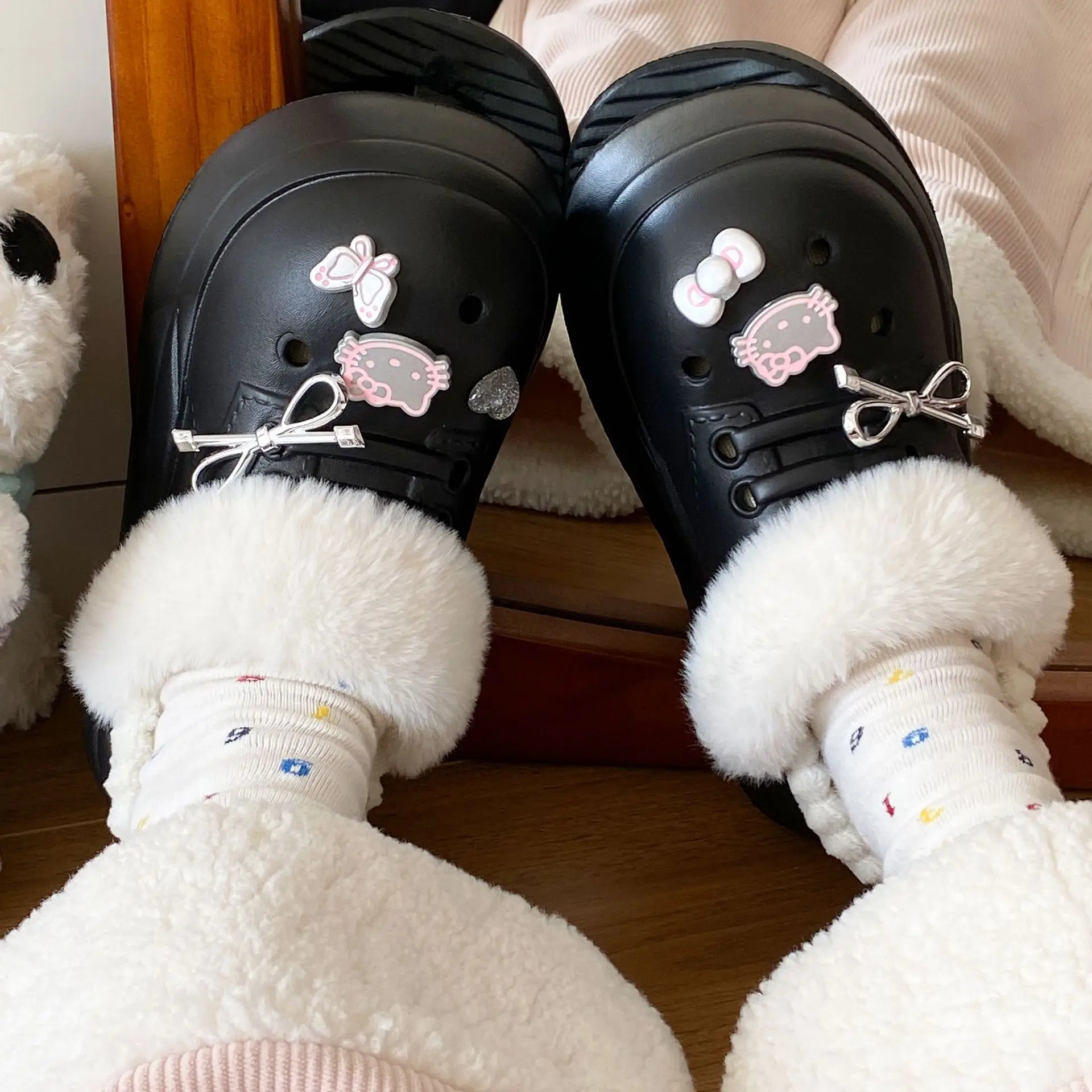 Winter Warm Furry Cat Slippers for Women