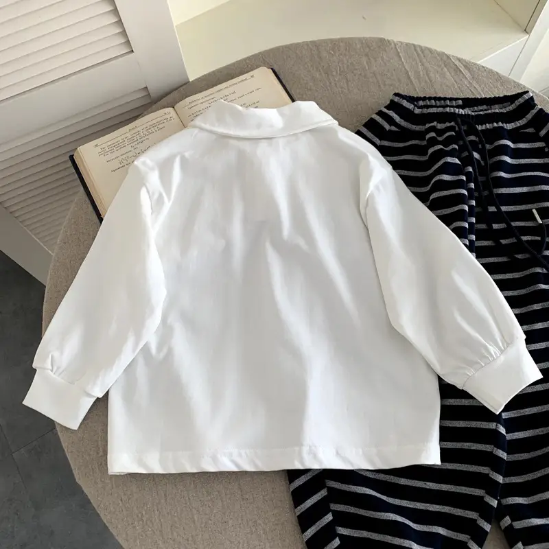 Boys Polo Shirt White New Fashion 2025 - Image 5