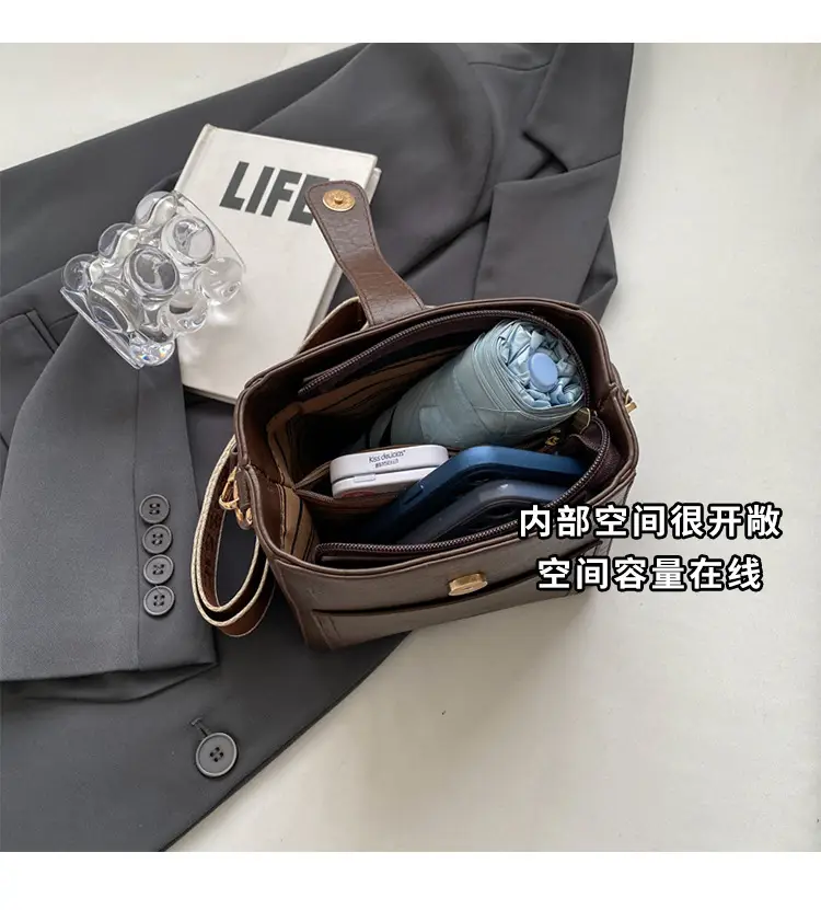 Korean Style Brown Leather Crossbody Bag for Women — feature 10