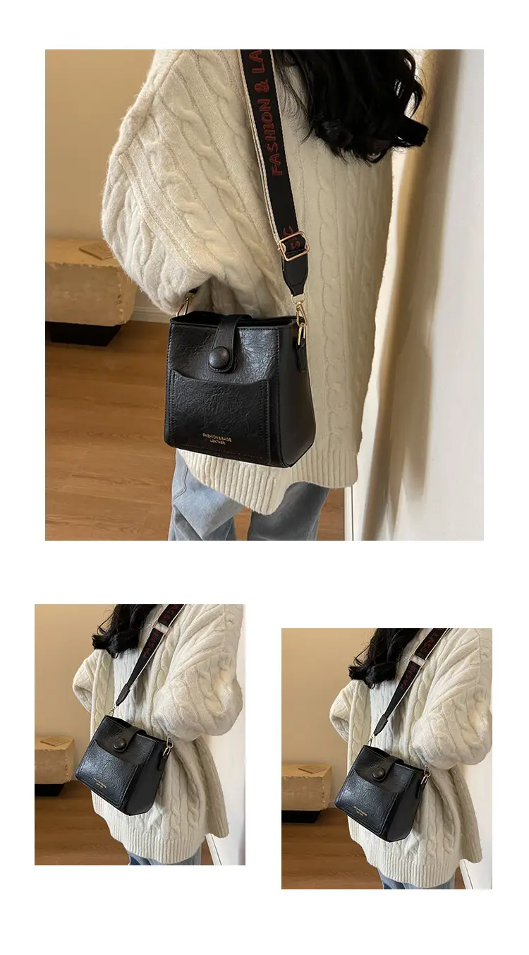 Korean Style Brown Leather Crossbody Bag for Women — feature 14