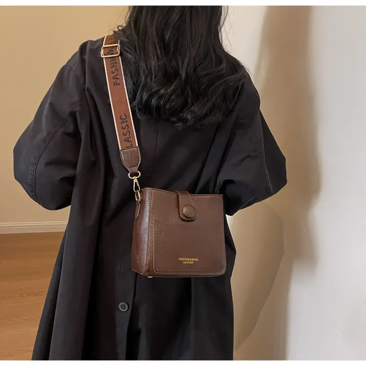 Korean Style Brown Leather Crossbody Bag for Women — feature 16