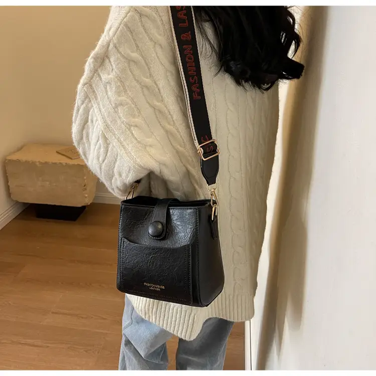 Korean Style Brown Leather Crossbody Bag for Women — feature 19