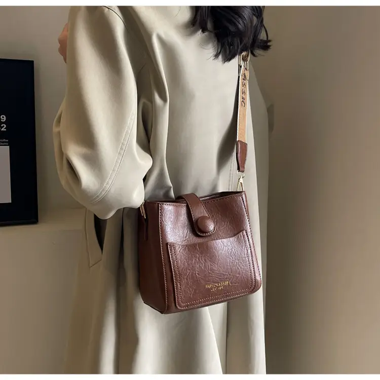 Korean Style Brown Leather Crossbody Bag for Women — feature 20