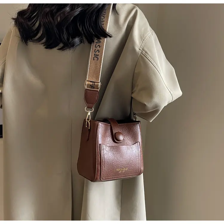 Korean Style Brown Leather Crossbody Bag for Women — feature 21