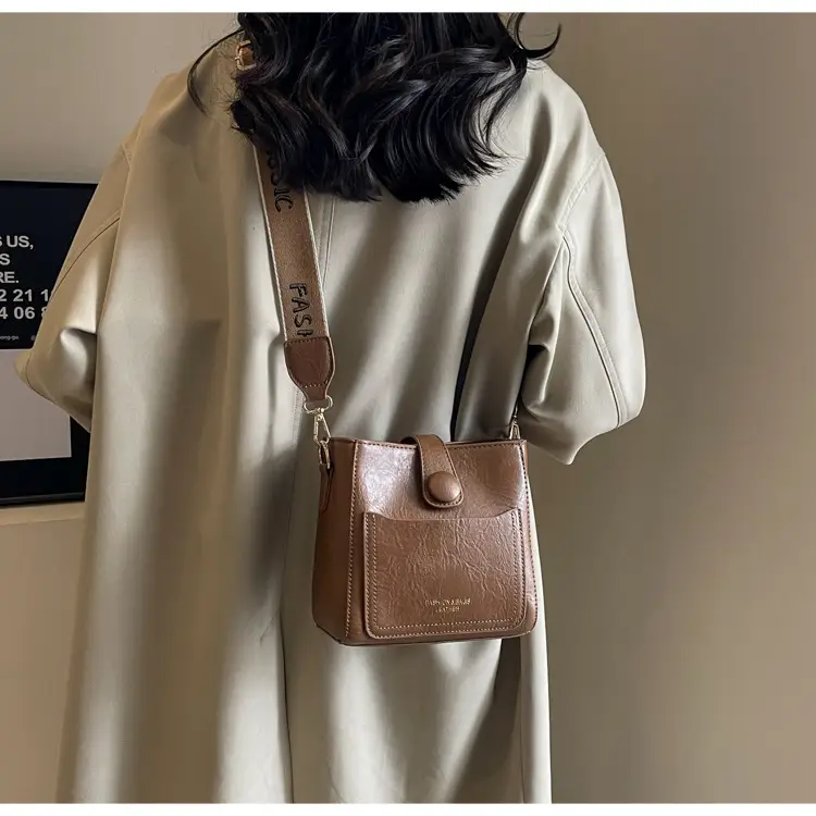 Korean Style Brown Leather Crossbody Bag for Women — feature 22