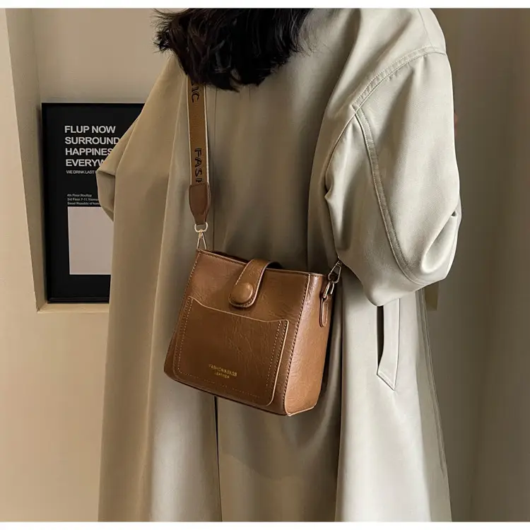 Korean Style Brown Leather Crossbody Bag for Women — feature 23