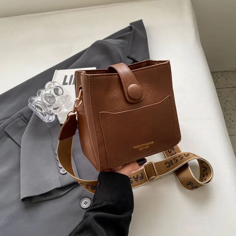 Korean Style Brown Leather Crossbody Bag for Women — feature 25