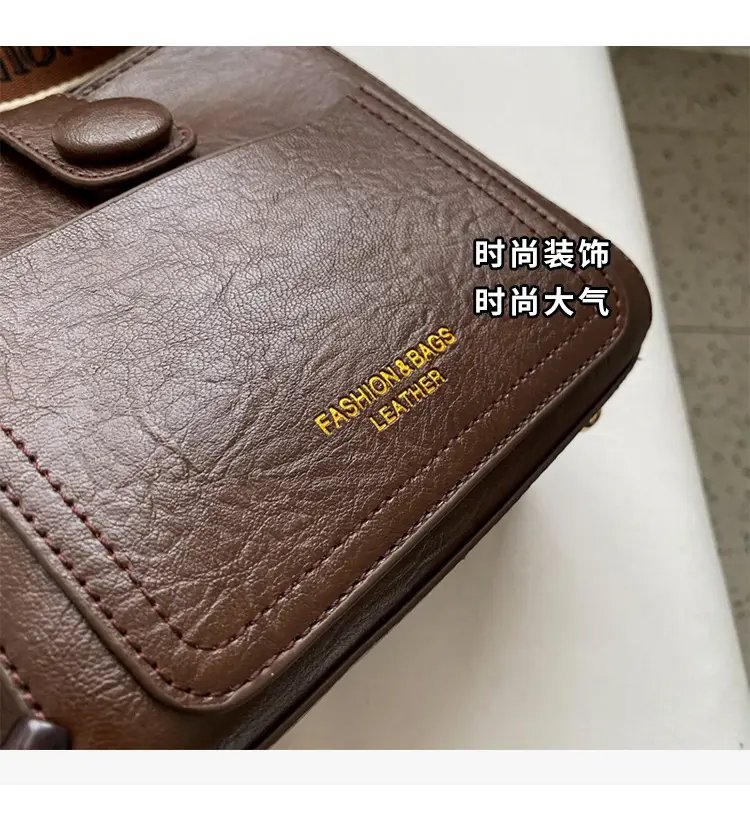 Korean Style Brown Leather Crossbody Bag for Women — feature 9