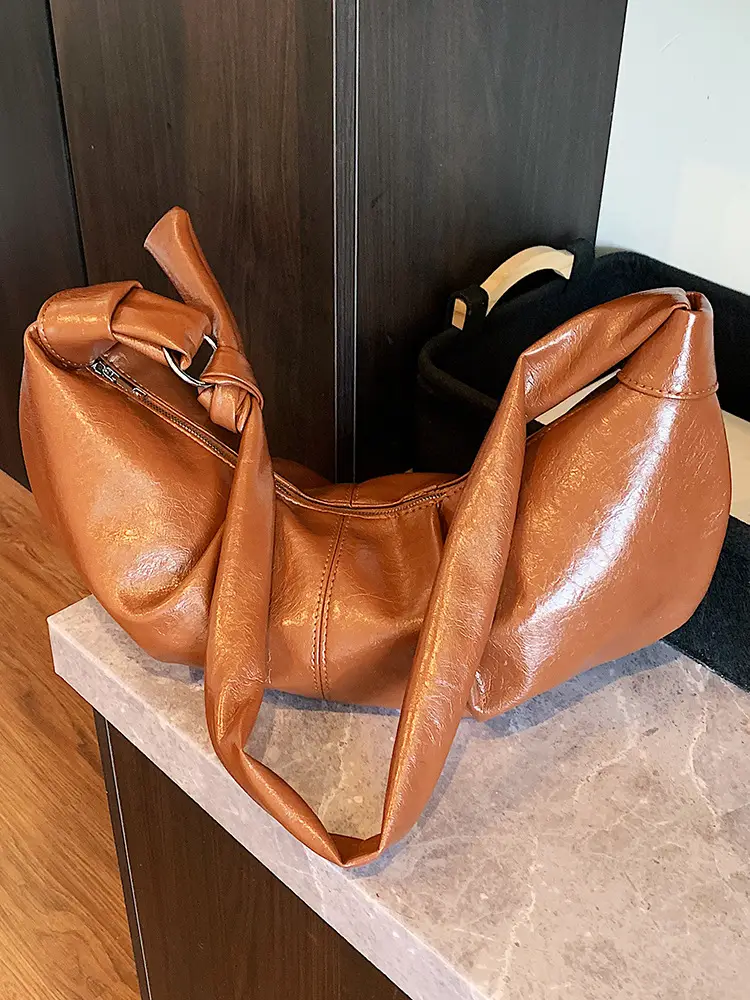 Retro Red Leather Shoulder Bag for Women 2025 - Image 6