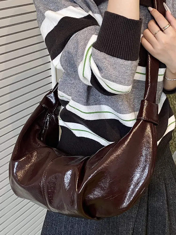 Retro Red Leather Shoulder Bag for Women 2025 - Image 7