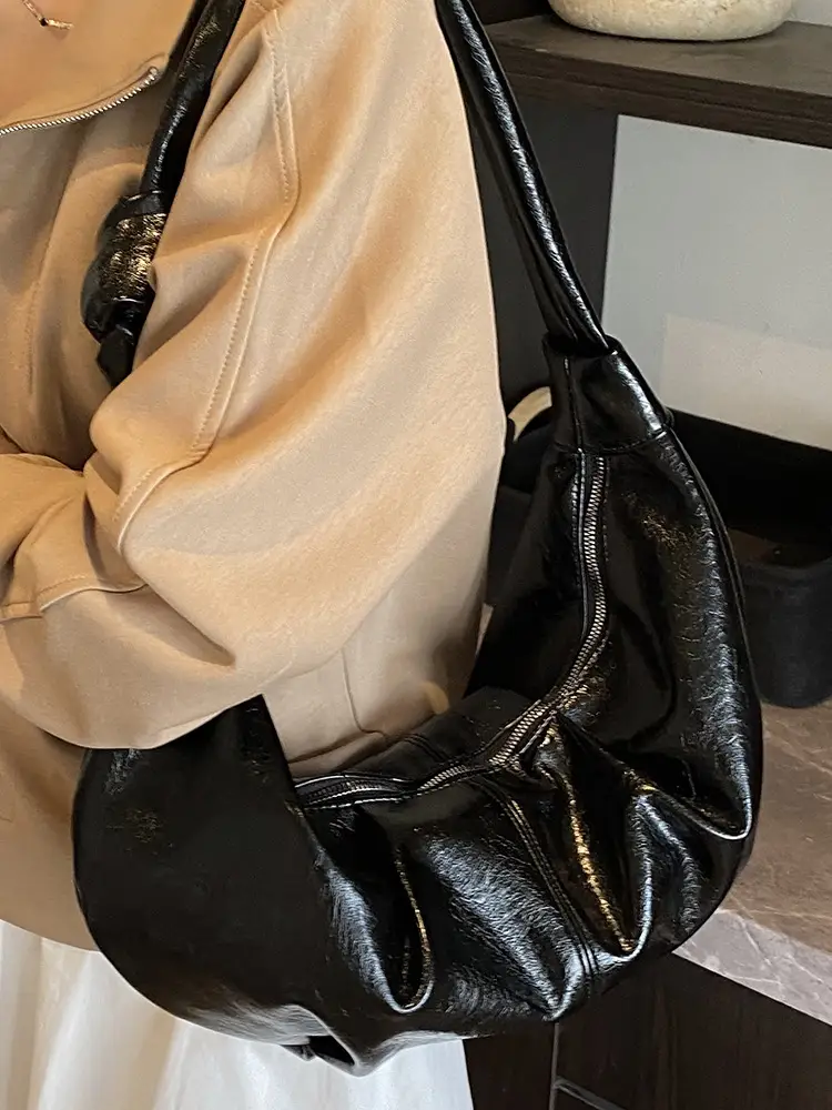Retro Red Leather Shoulder Bag for Women 2025 - Image 9