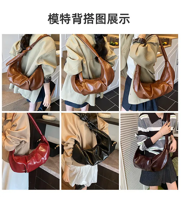 Retro Red Leather Shoulder Bag for Women 2025 — feature 9