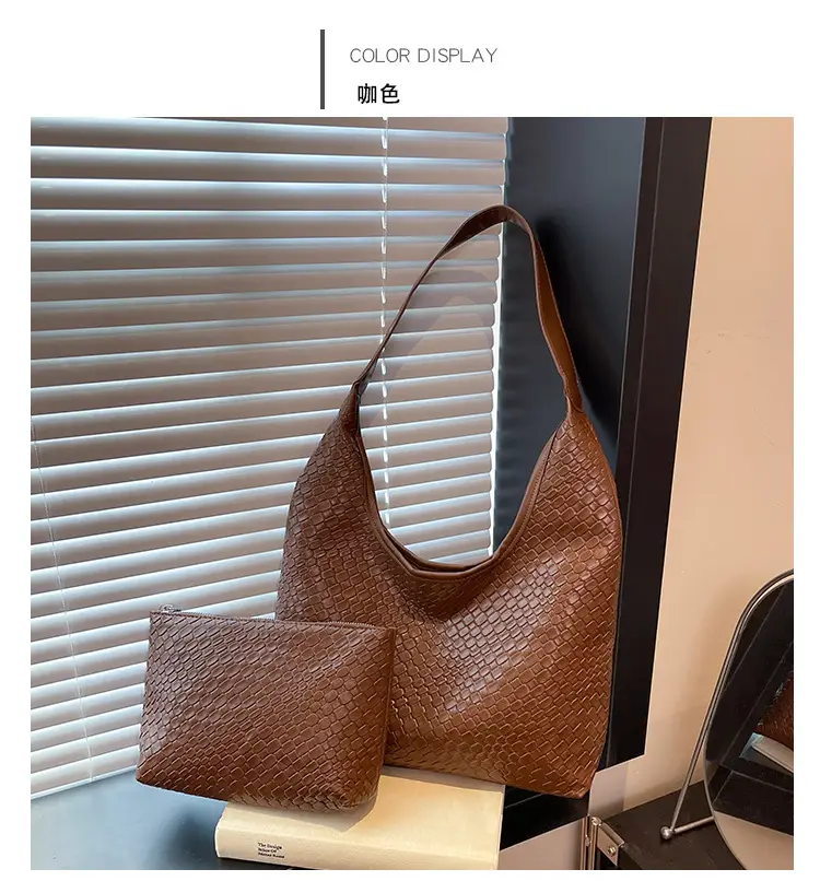 Black Woven Shoulder Bag Large Capacity 2025 — feature 10