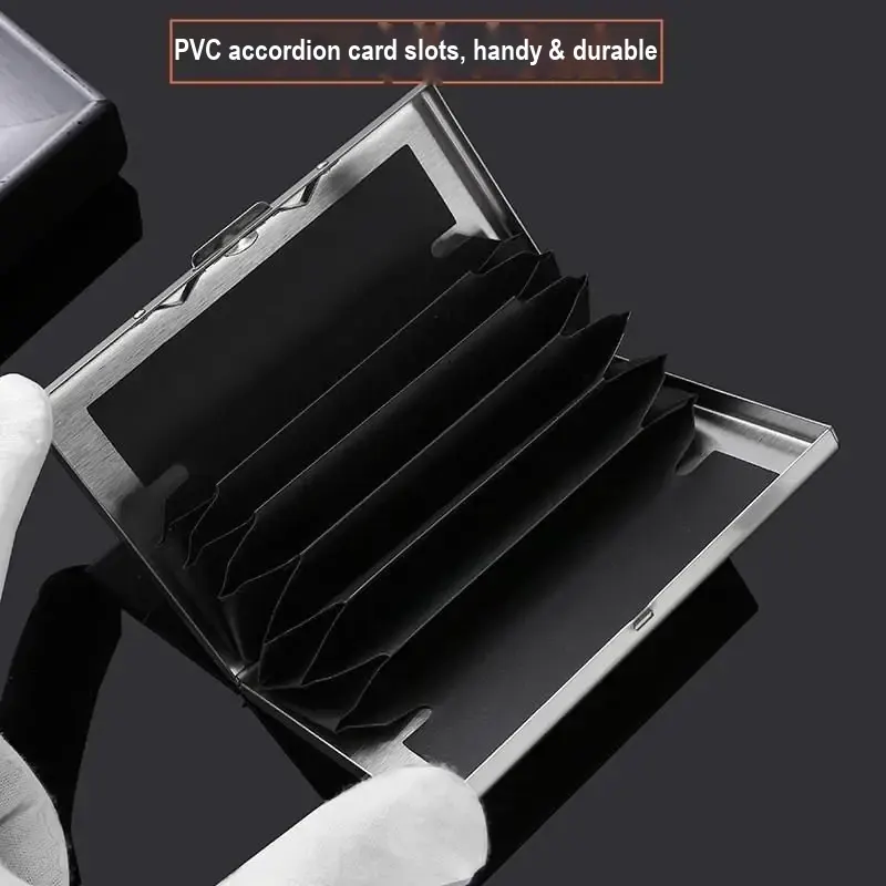 Stainless Steel Card Holder – 8 Slots, 4 Colours - Image 11