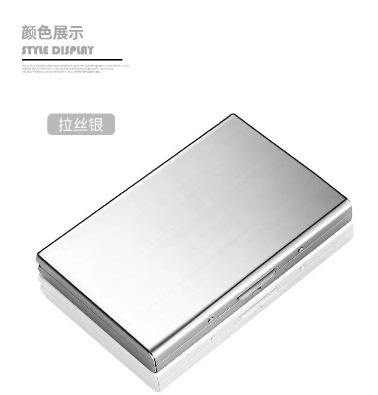 New 2025 Stainless Steel Card Holder Mini Wallet Anti-Magnetic Anti-Theft Casual High-Grade Stainless Steel Card Case Card Cover Wholesale — feature 15