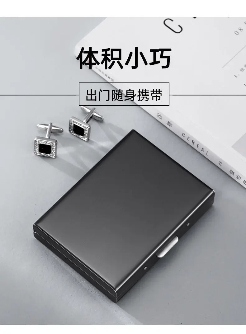 New 2025 Stainless Steel Card Holder Mini Wallet Anti-Magnetic Anti-Theft Casual High-Grade Stainless Steel Card Case Card Cover Wholesale — feature 4