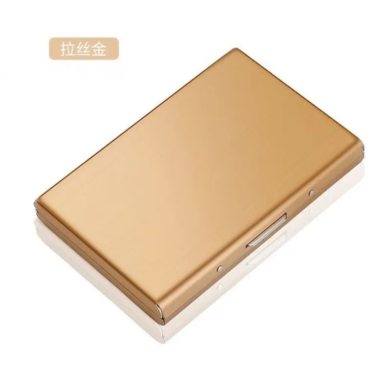 New 2025 Stainless Steel Card Holder Mini Wallet Anti-Magnetic Anti-Theft Casual High-Grade Stainless Steel Card Case Card Cover Wholesale