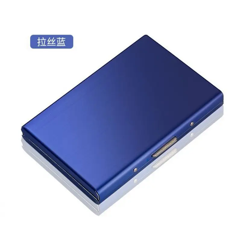 New 2025 Stainless Steel Card Holder Mini Wallet Anti-Magnetic Anti-Theft Casual High-Grade Stainless Steel Card Case Card Cover Wholesale