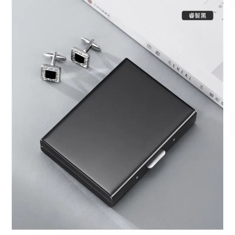 New 2025 Stainless Steel Card Holder Mini Wallet Anti-Magnetic Anti-Theft Casual High-Grade Stainless Steel Card Case Card Cover Wholesale