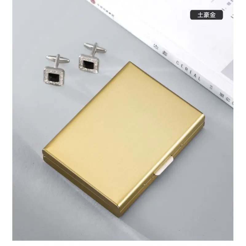 New 2025 Stainless Steel Card Holder Mini Wallet Anti-Magnetic Anti-Theft Casual High-Grade Stainless Steel Card Case Card Cover Wholesale