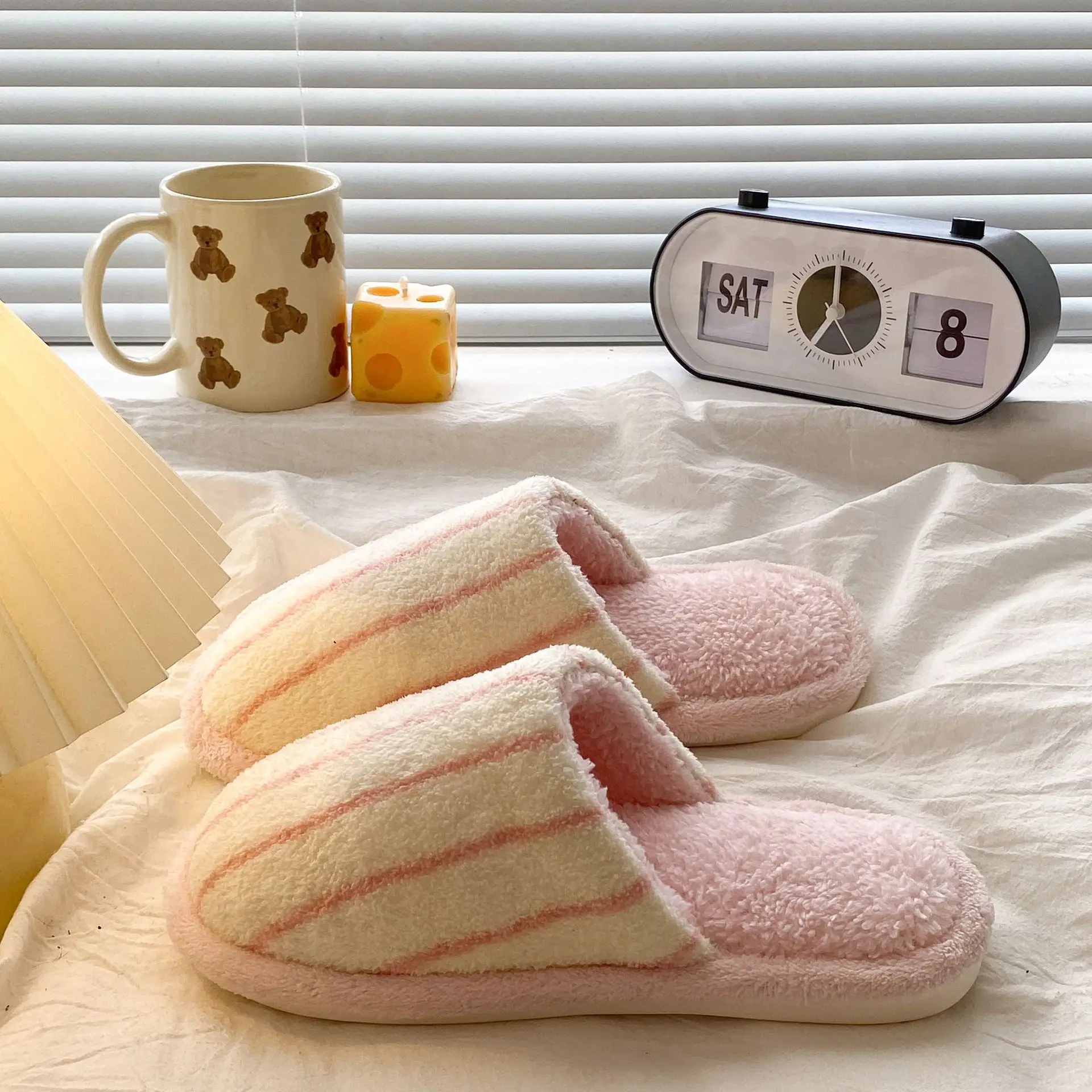 Women's Closed-Toe Cotton Slippers Winter Deodorant - Image 6