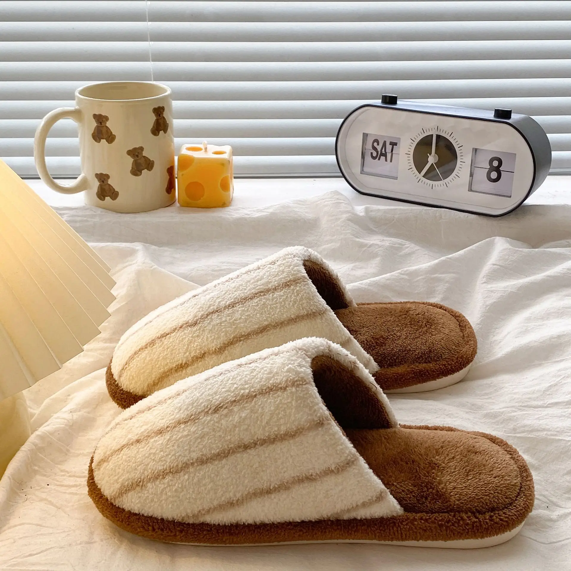 Women's Closed-Toe Cotton Slippers Winter Deodorant - Image 7