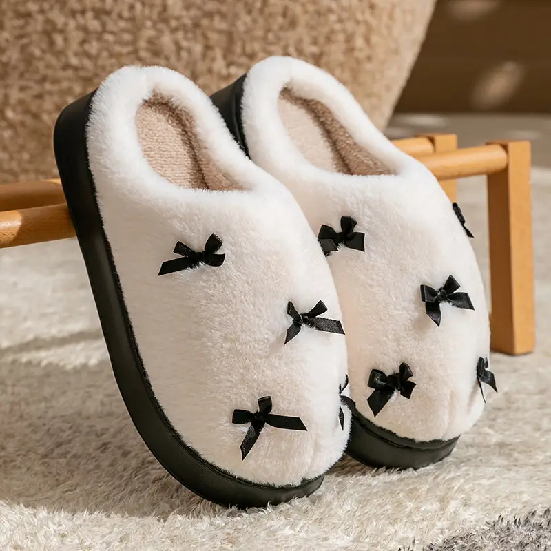 Cotton Slippers for Women Autumn and Winter 2025 New Indoor Home Non-Slip Cute Plus Plush Slippers for Women Winter - Image 5