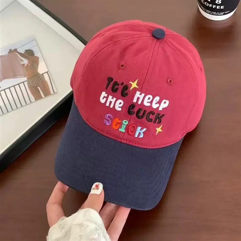 Sweet Embroidered Letter Baseball Cap for Women — feature 10