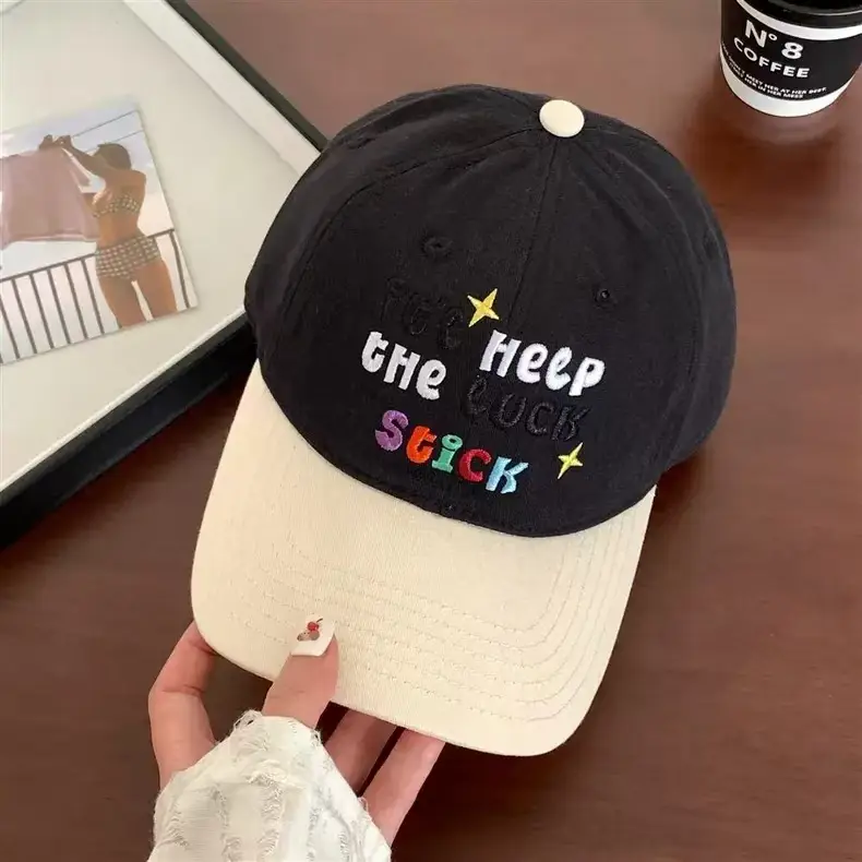 Sweet Embroidered Letter Baseball Cap for Women — feature 12