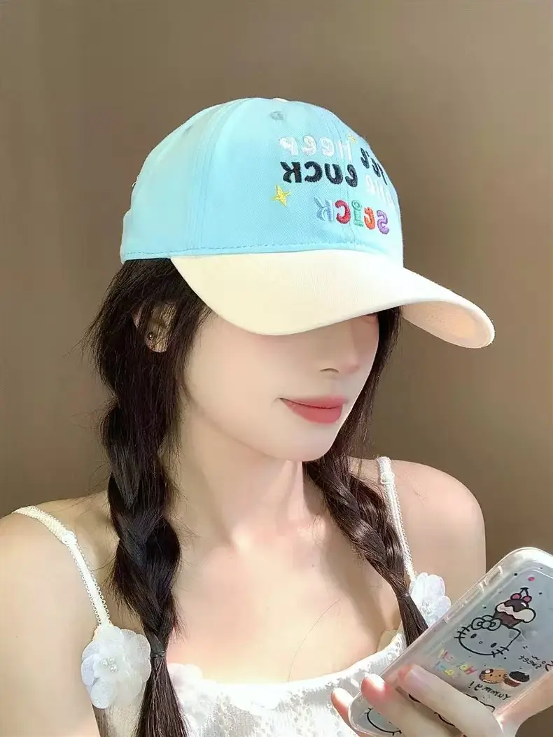 Sweet Embroidered Letter Baseball Cap for Women — feature 2