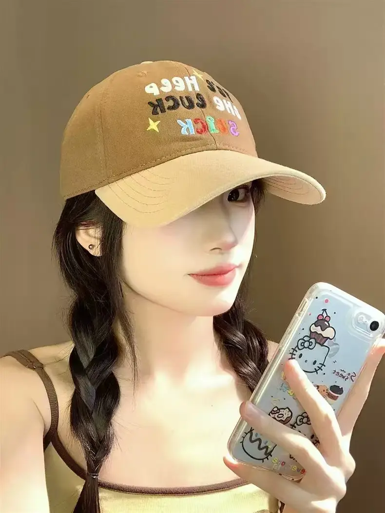 Sweet Embroidered Letter Baseball Cap for Women — feature 5