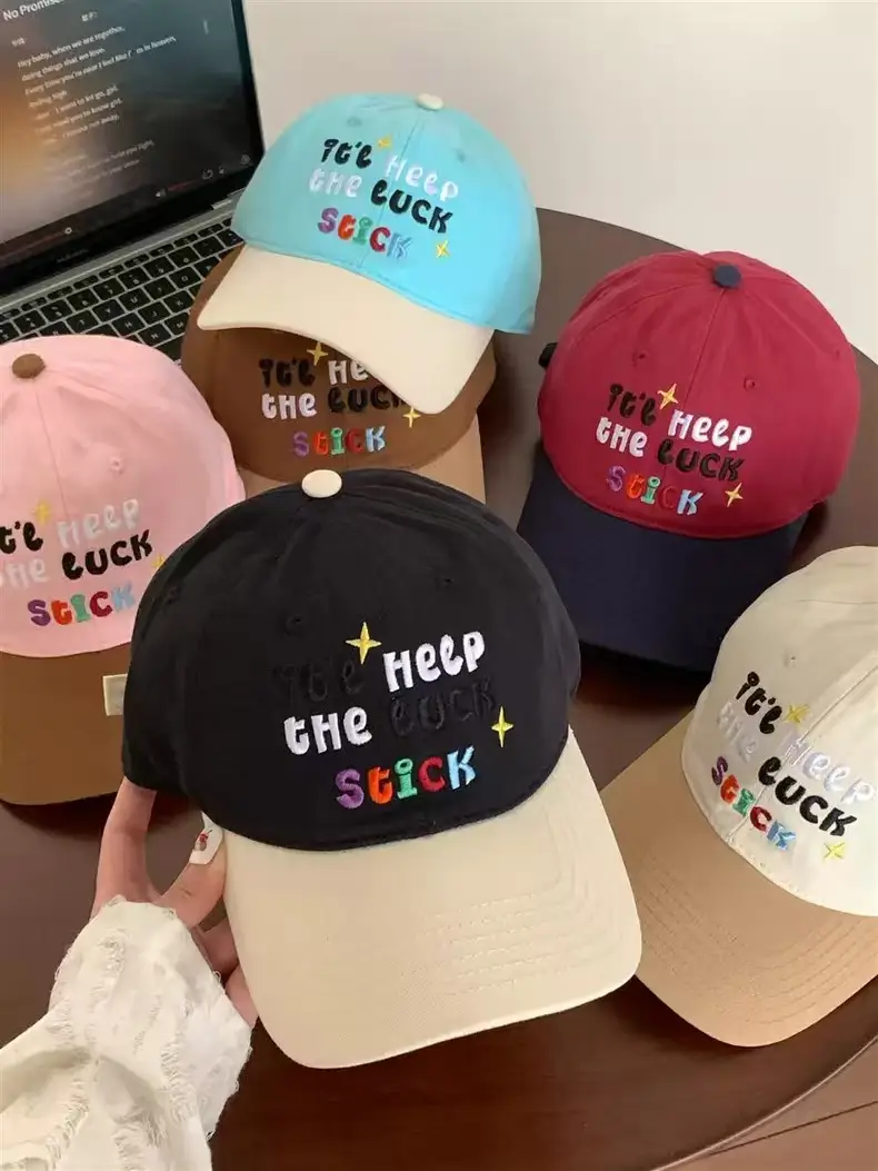 Sweet Embroidered Letter Baseball Cap for Women — feature 7