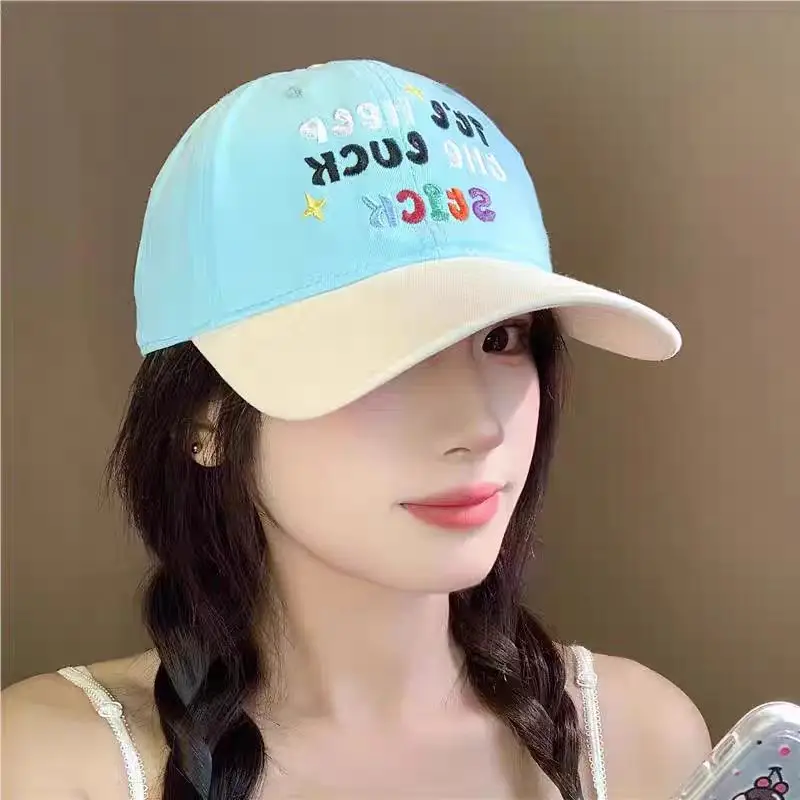 Sweet Embroidered Letter Baseball Cap for Women - Image 2