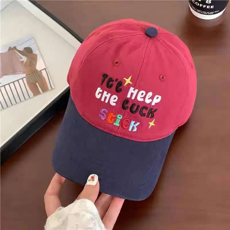 Sweet Embroidered Letter Baseball Cap for Women - Image 3