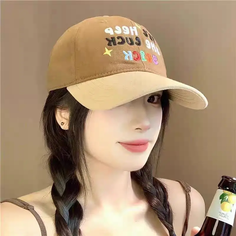 Sweet Embroidered Letter Baseball Cap for Women - Image 4