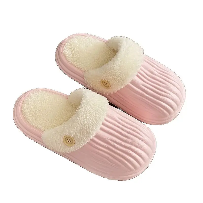 New Winter Detachable Cotton Shoes for Men and Women, Warm and Waterproof Cotton Slippers, Thick-Soled Autumn and Winter Home Slippers with a Soft Cushioning Feel - Image 10