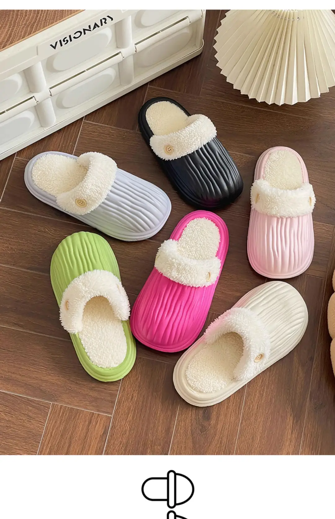 New Winter Detachable Cotton Shoes for Men and Women, Warm and Waterproof Cotton Slippers, Thick-Soled Autumn and Winter Home Slippers with a Soft Cushioning Feel — feature 24