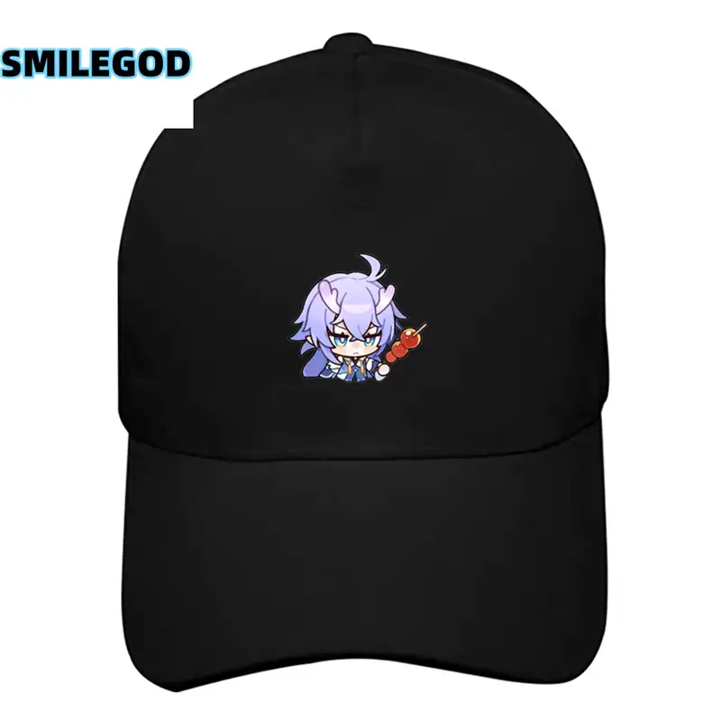 White Baseball Cap with Anime Design for Men Women - Image 10