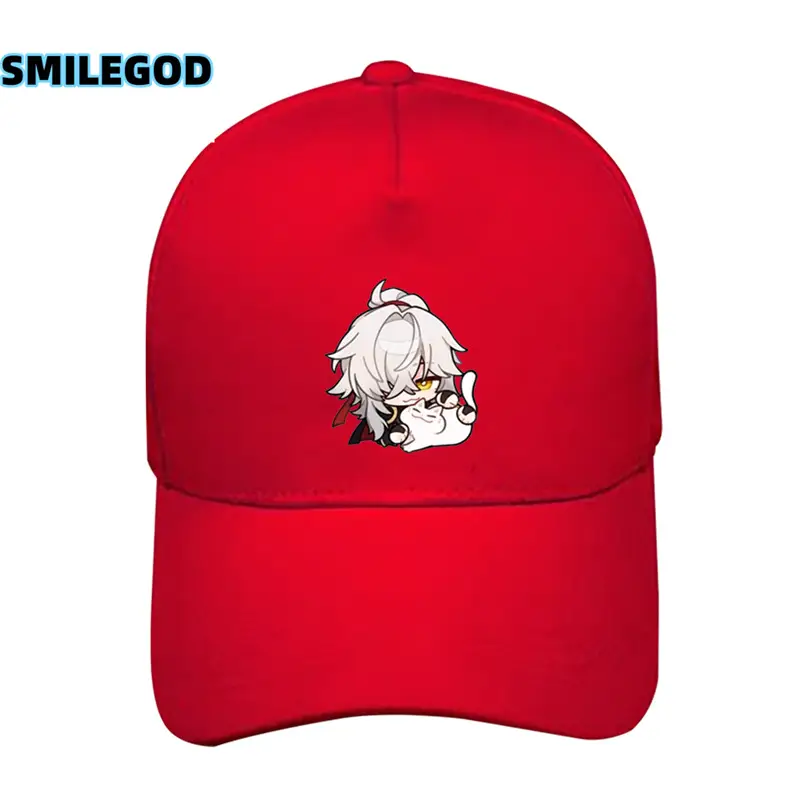 White Baseball Cap with Anime Design for Men Women - Image 14
