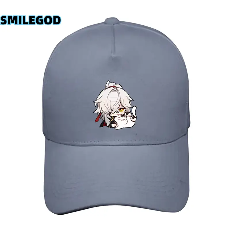 White Baseball Cap with Anime Design for Men Women - Image 19